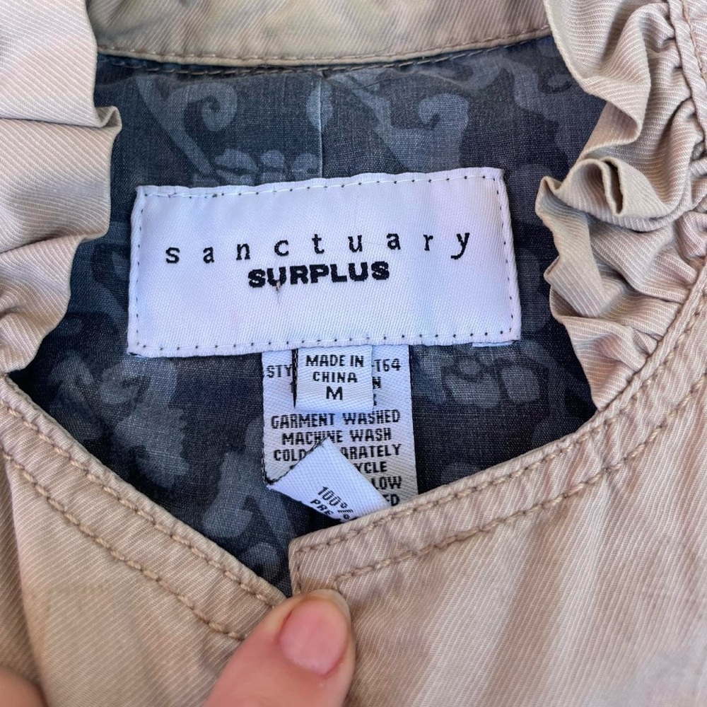 Timeless Sanctuary surpluses Khaki blazer sz m - Picture 4 of 7
